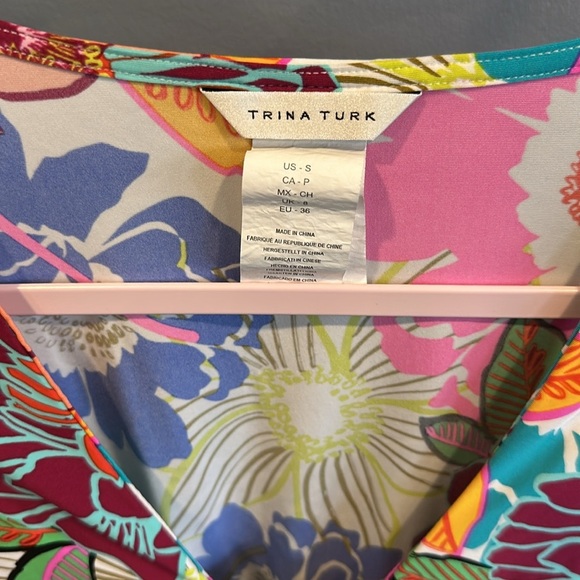 Trina Turk Floral Swim Tunic Size Small - Picture 5 of 7